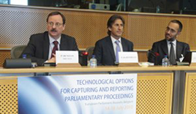 SténoMédia représente Intersténo au parlement européen